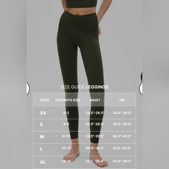 Elastique Olive L'Original Leggings, Size XS, NWT - Picture 2 of 7